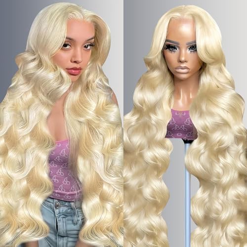 613 13x6 Lace Front Wig Human Hair 200 Density 22 Inch Body Wave 613 Blonde Wig Human Hair 13x6 200 Density HD Lace Front Wigs Human Hair Blonde Pre Plucked for Women