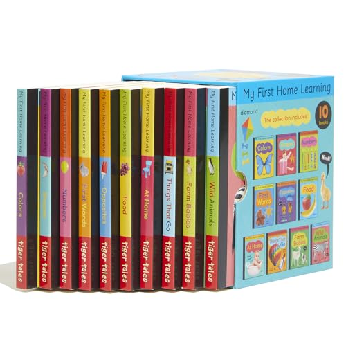 Early Learning Library: Box Set 10 Board Books for Kids (My First Home Learning)