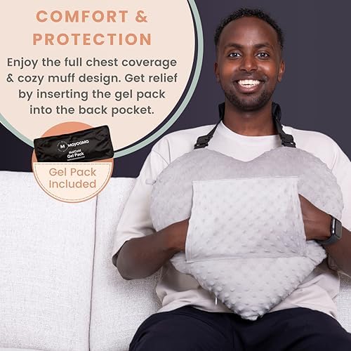 MOYOAMA Open Heart Surgery Pillow for Heart Surgery Recovery Gifts - After Bypass Surgery Must Haves, Gifts for Chest Surgery Recovery, Seatbelt Pillows for Post-Surgery, Shock Absorbing Chest Pillow
