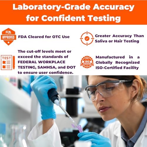 [25 Pack] EZCHECK® 6-Panel Drug Test - at-Home Rapid Urine Screening Kit for 6 Most Used Drugs: (THC-Marijuana, BZO-Benzos, MET-Meth, OPI/MOP-Opiates, AMP-Amphetamine, COC) - FSA/HSA Eligible