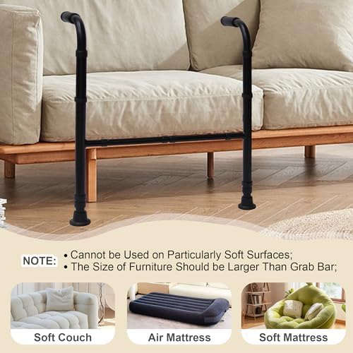 Retaodlth Stand Assist - Adjustable Mobility Standing Aid Rail for Couch, Chair - Assistance Handle for Patients, Elderly, Seniors and Disabled, Extra Pair of Handles