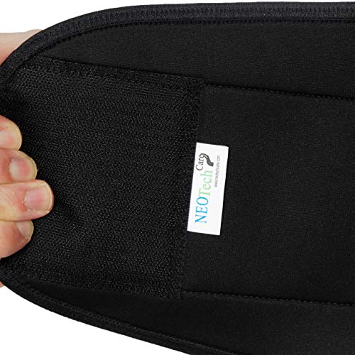 NeoTech Care Neoprene Back Brace for Optimal Support and Pain Relief - Adjustable Compression Belt for Lumbar Stability - Comfortable and Breathable Lower Back Support (Blue, Size XL)