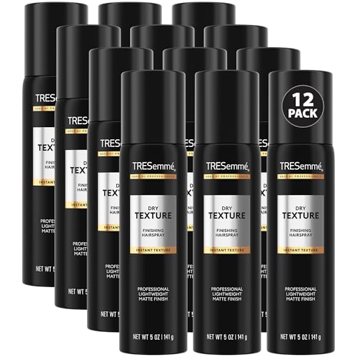 TRESemm? Dry Texture Finishing Mist 12-Pack ??Volumizing & Texturizing Spray for Flat, Wavy, and Curly Hair, Scented, 5 Oz Ea