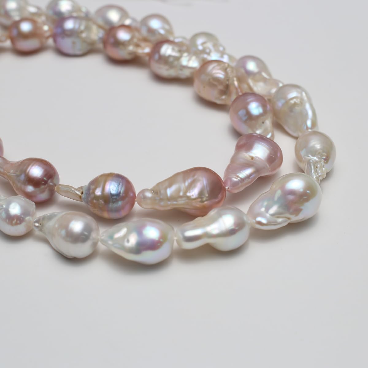 QSLLER Baroque Pearl Beads Irregular Natural Freshwater Cultured Pearl Beads for Jewelry Making Neckalce Craft DIY