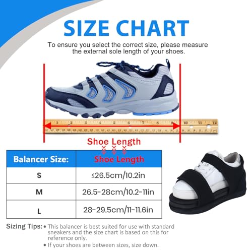 Shoe Balancer Shoe Leveler for Use with Walking Boots or Leg Lenght Adjustments, Shoes Lift for Men and Women (Small)