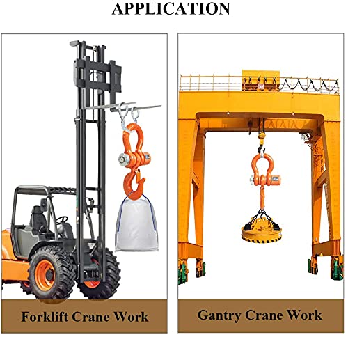 5T Wireless Crane Scale Heavy Duty Digital Hanging Scale 11000lb / 5000kg with Remote Control