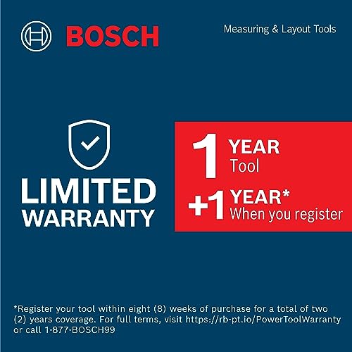 BOSCH GCL 2-160 65 Ft Self-Leveling Cross-Line Laser with Plumb Points, Includes Magnetic Rotating Mount, Ceiling Grid Clip, Laser Target Plate, 3 AA Batteries, & Hard Carrying Case