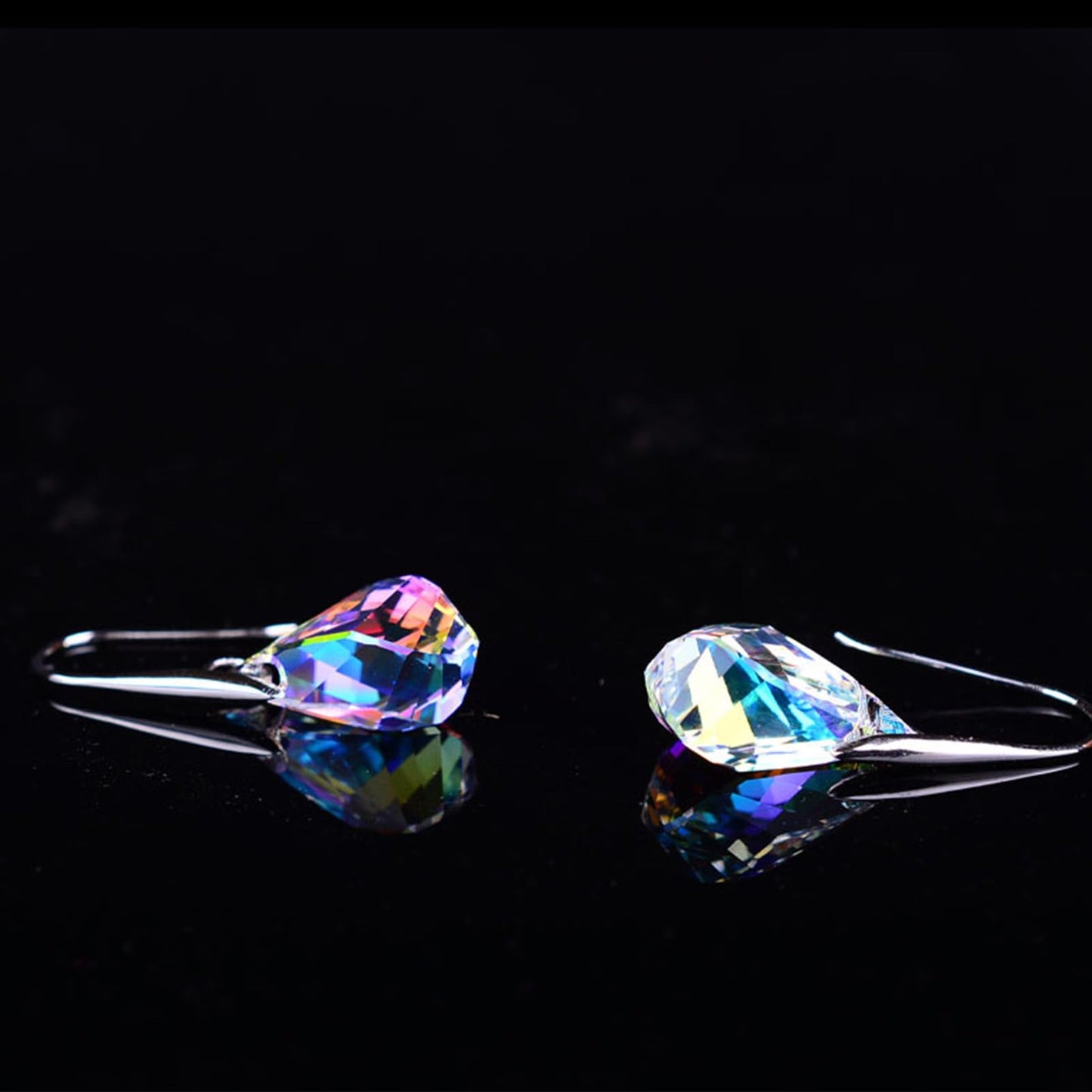 2Pcs Quartz Stone Earrings for Women Crystal Sparkling Dangle Earring Trendy Jewelry Birthday Gifts for Women