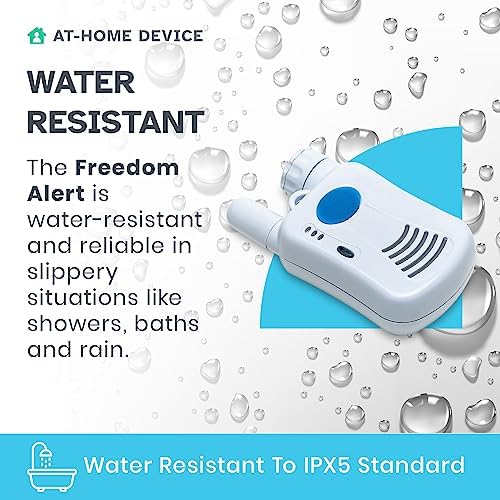 Freedom Alert, Landline Personal Emergency Device, 2-Way Call with Family and Police for Home Safety, Device for Seniors and The Elderly