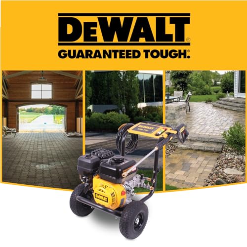DeWalt 3300 PSI Gas Pressure Washer, 5 Nozzles, Spray Gun, Wand, 25-ft. Hose, DXPW3300-S, 49-State