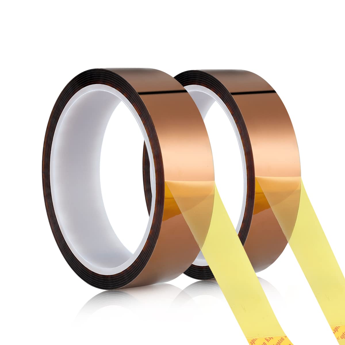 CoYlBod Polyimide Film Adhesive Tape High Temperature Tape 1 inch (25.4mm) X 33m,No Residue Heat Resistant Tape for Sublimation, Masking, 3D Printing, Electric Task, Soldering