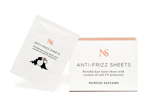 Nunzio Saviano Anti-Frizz Hair Sheets – 15 Count | On-the-Go Control for Curly, Wavy and Dry Hair | Lightweight Hair Styling Product with Coconut Oil | Frizz Control Sheets for Shine & Smoothing