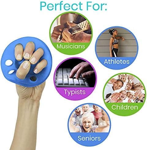 Vive Finger Strengthener Exerciser (3 pack) - Hand Grip Stretcher Rehab, Exercise Kit for Adults, Finger Trainer Resistance, Arthritis & Thumb Therapy, Muscle Recovery, Carpal Tunnel & Guitar Practice