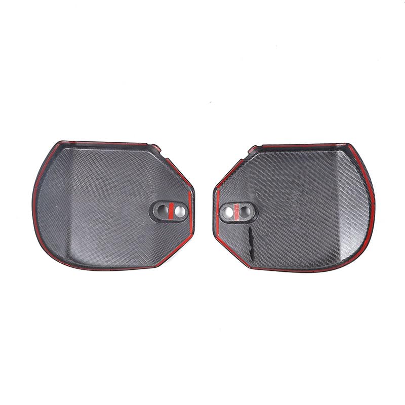 Rear Strut Tower Cover Compatible with Corvette C8 Stingray 2020-2024,Genuine Carbon Fiber Engine Bay Rear Shock Absorbing Tower Protection Panel Cover Trim 2pcs C8 Accessories (Black)