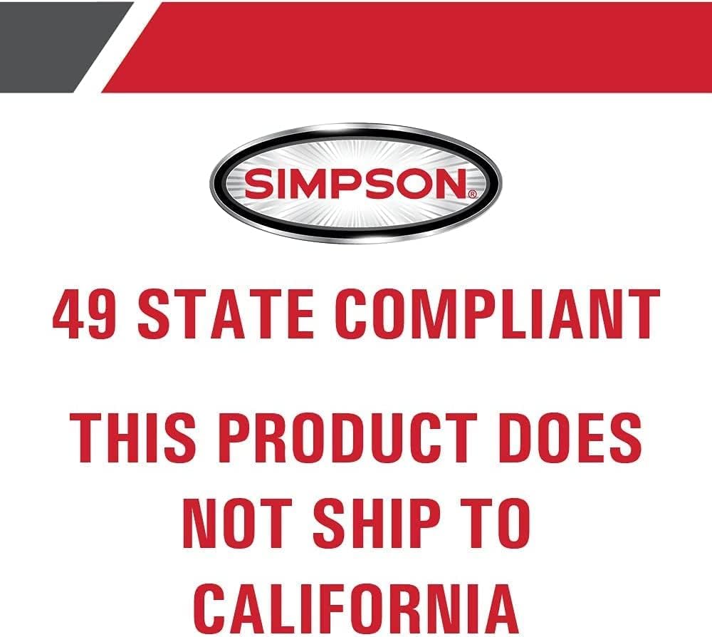 Simpson Cleaning 3600 PSI Gas Pressure Washer, 2.5 GPM Power Washer for Commercial Use, Honda GX200 Engine, 35-Foot MorFlex Hose, Aluminum Series, 49-State (ALH3425)
