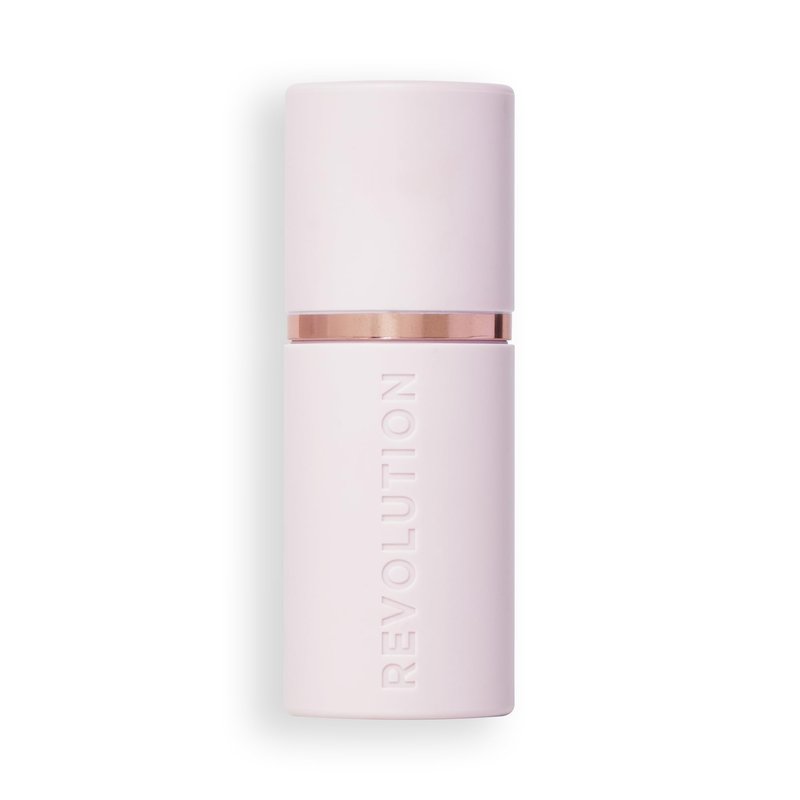 Revolution Beauty London, Skin Silk Bronzer Stick, Buildable Color for Cheek, Eye, & Lip, Cream-to-Powder Formula, Vegan & Cruelty-Free, Medium Sunset, 0.15 oz