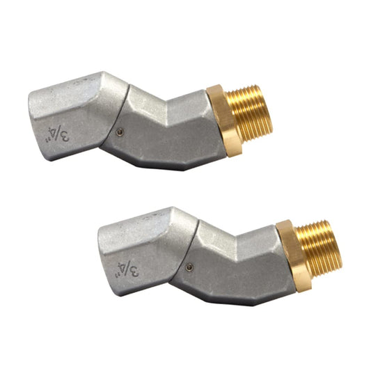 2PCS 3/4 Inch Fuel Swivel with Roating Connector Fuel Hose Connector NPT Connector Fuel Plane Swivel