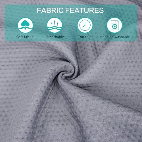 SLIGUY King Size Bed Wedge Pillow Headboard Pillow Mattress Wedge Bed Gap Filler Fill The Gap (0-7") Between Your Headboard and Mattress for Sleeping Backrest Pillow（Grey 76"x10"x6"）