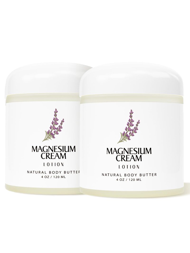HUSPUR Magnesium Cream, Magnesium Lotion with Arnica, Soothing Relaxation with Natural Magnesium Ingredients Hydrating & Nourishing for Joints, Apply to Before Bed, 2 Pack
