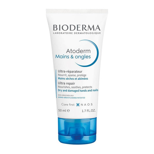 Bioderma Atoderm Hand and Nail Cream - Nourishing Moisturizer for Dry Skin | 50ml