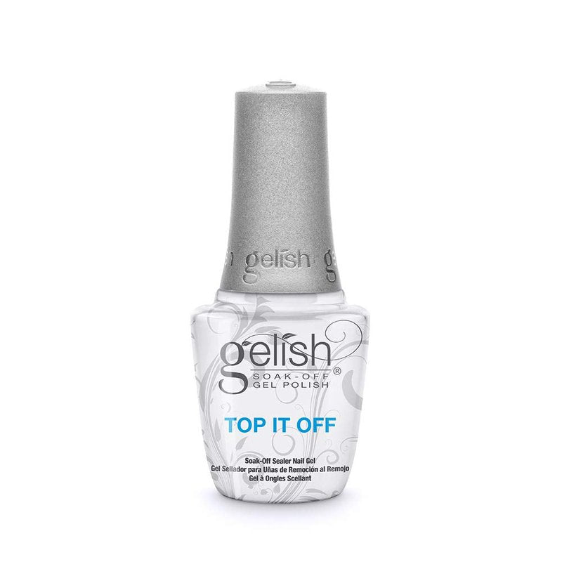 Gelish Top It Off, Sealer Gel Top Coat LED Polish, High-Gloss Nail Polish Top Coat for Long-Lasting Shine and Durability - Perfect for Professional and At-Home Use, 0.5 oz