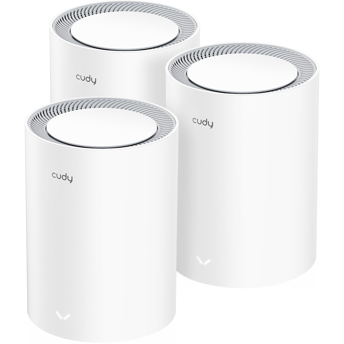 Cudy Dual Band BE3600 WiFi 7 Wi-Fi Mesh System, 3.6 Gbps 160 Mhz, Coverage up to 2900 Sq.ft, 3 Gigabit Ports, Multi-VPN Compatible, Cudy APP Control(M3600 3-Pack)
