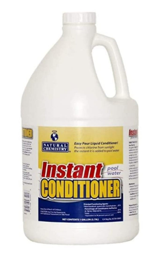 Natural Chemistry Instant Pool Water Conditioner, 1 Gallon, Pack of 1, Protects Chlorine from Sunlight, Instantly-Dissolving and Easy to Use