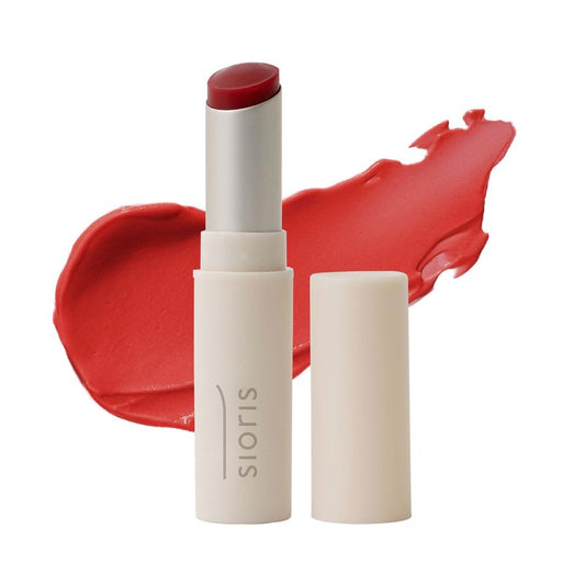 SIORIS Organic Tinted Lip Butter for Dry Lips, Hydrating & Moisturizing Color Lip Balm with Cupuaçu Seed Butter & Botanical Oils, Sheer Reddish Color, Gentle Lip Care for Soft, Healthy-Looking Lips