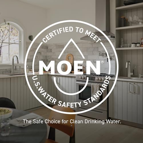 Moen Reyes Matte Black Pulldown Kitchen Faucet with Soap Dispenser and Power Boost, Transitional Kitchen Faucet, One-Handle High Arc, Easy Installation, 87932BL