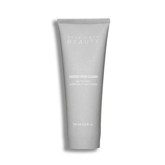 Rose and Ben Beauty Everyday Brush Cleaner | Fragrance-Free Gel Formula | Gentle and Nourishing with Avocado Oil & Aloe Vera | Professional Makeup Brush Cleanser | Vegan, Cruelty-Free