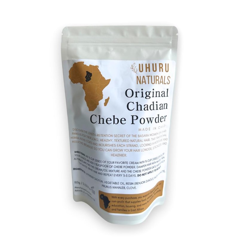 ChadianChebe™ Hair Powder (100 Grams) | Authentic African Herbal Powder from Chad for Hair Growth & Strength | Traditional Botanical Treatment for Thick, Healthy Hair