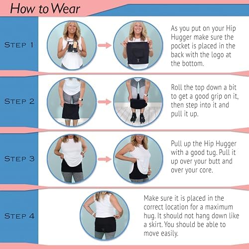 Alki Active® Hip Pain Relief Compression Band for Women - for Sciatic Nerve, Hip Flexor Strain, Torn Labrum, Arthritis, Bursitis, EDS, Fibromyalgia (Medium)