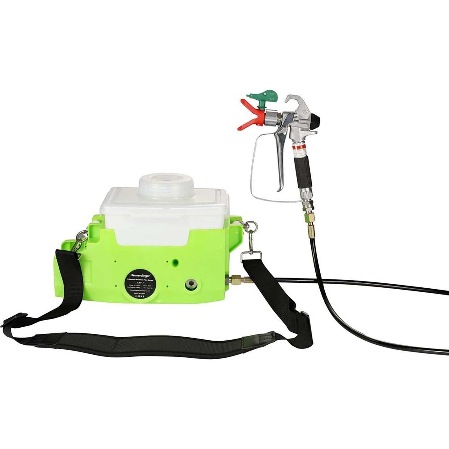 Cordless Airless Paint Sprayer, 500W High Efficiency Battery-Powered Spray Gun with 4000mAh Battery, 15MPa/3000PSI Pressure for Interior/Exterior Walls, Fence