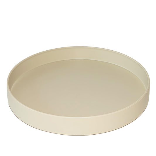 Afrine 1 Pack 12 inch Plant Saucer Drip Tray, Heavy Sturdy Plastic Planter Flower Pot Drainage Tray Plate Saucers for Indoor Outdoor Garden, Plant Water Drip Trays for pots Base (12", Beige)