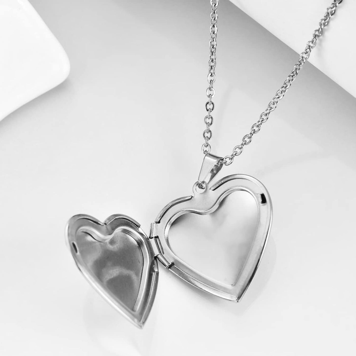 PHOCKSIN I Love you Grandma Custom Necklaces For Women Picture Necklace Personalized Photo Heart Locket Necklace Customized Memorial Necklace Mothers Day Gifts