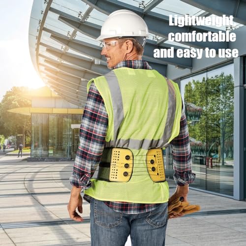 Lumbar Support Belt with Compound Pulley System - Made of Lightweight & Breathable Mesh - Instant Relief for Low Back Pain (XX-Large)