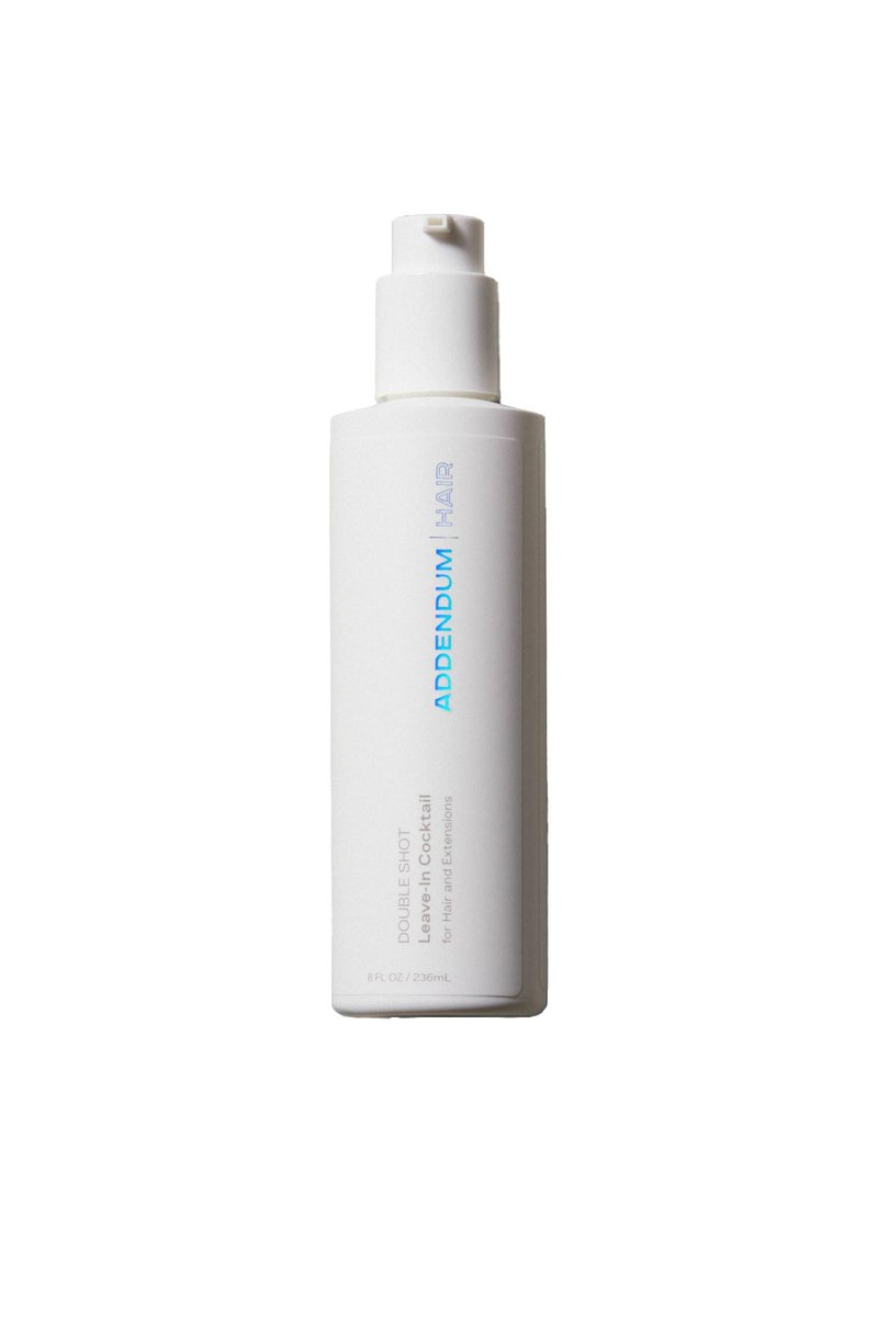 Addendum Hair, Double Shot Leave-In Cocktail – Nourishing Leave-In Conditioner for Dry, Damaged & Afro Hair, Heat Protectant for Hair Extensions, 8 fl oz