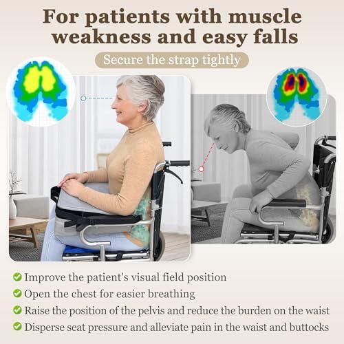 Wheelchair Lap Tray Cushion Wheelchair Lap Buddy for Seniors Removable Tray Table Dementia Patient Safety Positioning Prevents Forward Sliding Anti Fall Arm Support Lap Desk Reading Pillow