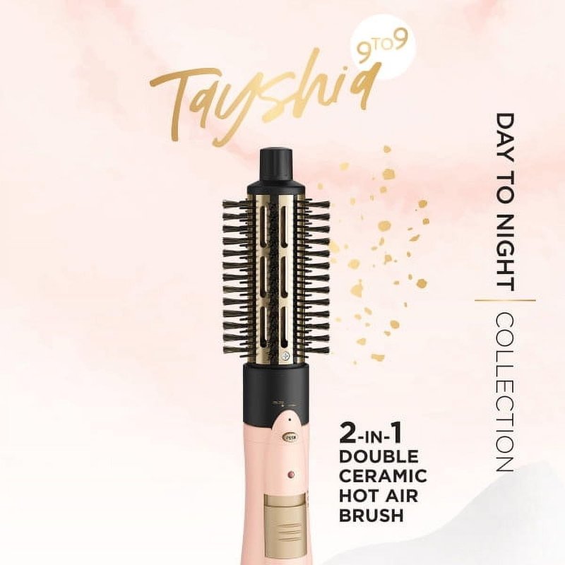 Tayshia by Conair 2-in-1 Double Ceramic Lightweight Hot Air Brush BC171TR