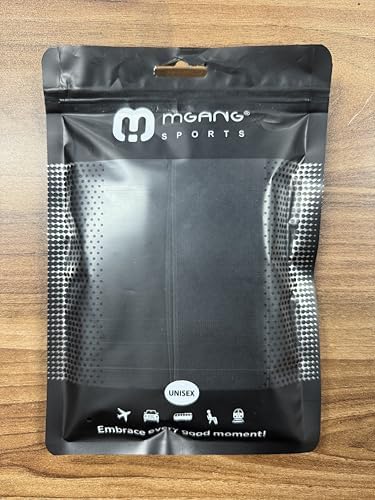 MGANG 15-20 mmHg Compression Stockings for Women & Men, Thigh High Medical Footless Graduated Compression Sleeves with Silicone Dot Band, for Varicose Veins, Edema, Travel, Flight, Pregnant, Black XL