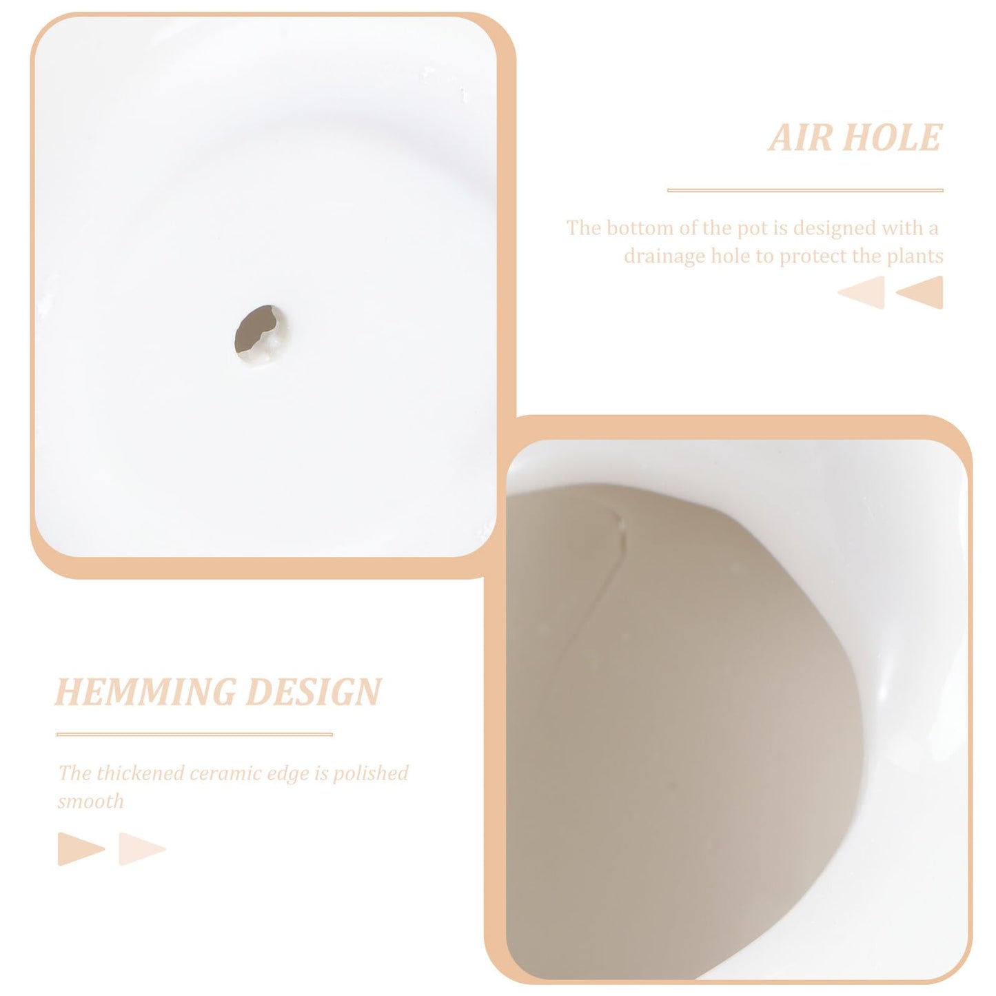 DIYEAH Ceramic Succulent Flowerpot with Creative Bird Design White Animal Plant Container for Indoor Garden Office Decoration Compact Decorative Pot for Small Flowers and