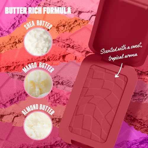 NYX PROFESSIONAL MAKEUP Buttermelt Powder Blush, Fade and Transfer-Resistant Blush, Up to 12HR Make Up Wear, Vegan Formula - Back And Butta
