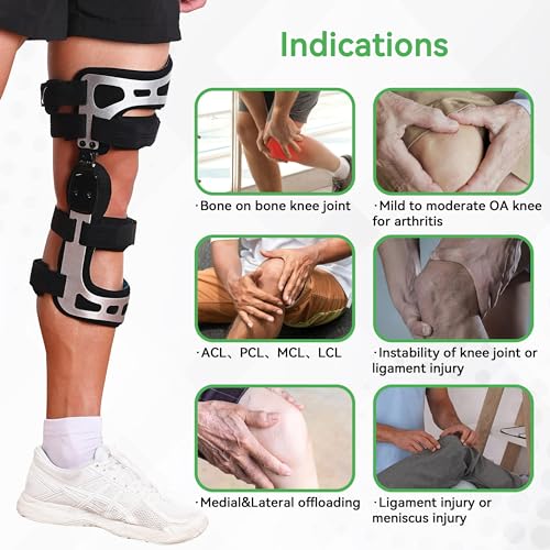 Orthomen OA Knee Brace, Knee Support Brace for Osteoarthritis, Unloading, Arthritis Pain and Knee Support Ideal for Men and Women (XL-Right)
