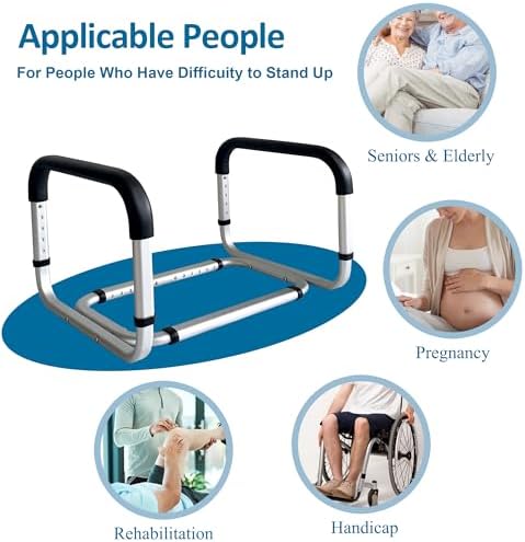 Chair Lift Assist Devices for Seniors Elderly, Minimum Width 21.25 Inches, Adjustable Couch Cane Stand Up Assist Mobility Aid Aluminum Sofa Stand Assist Chair Lift Assist Handle for Patients Disabled
