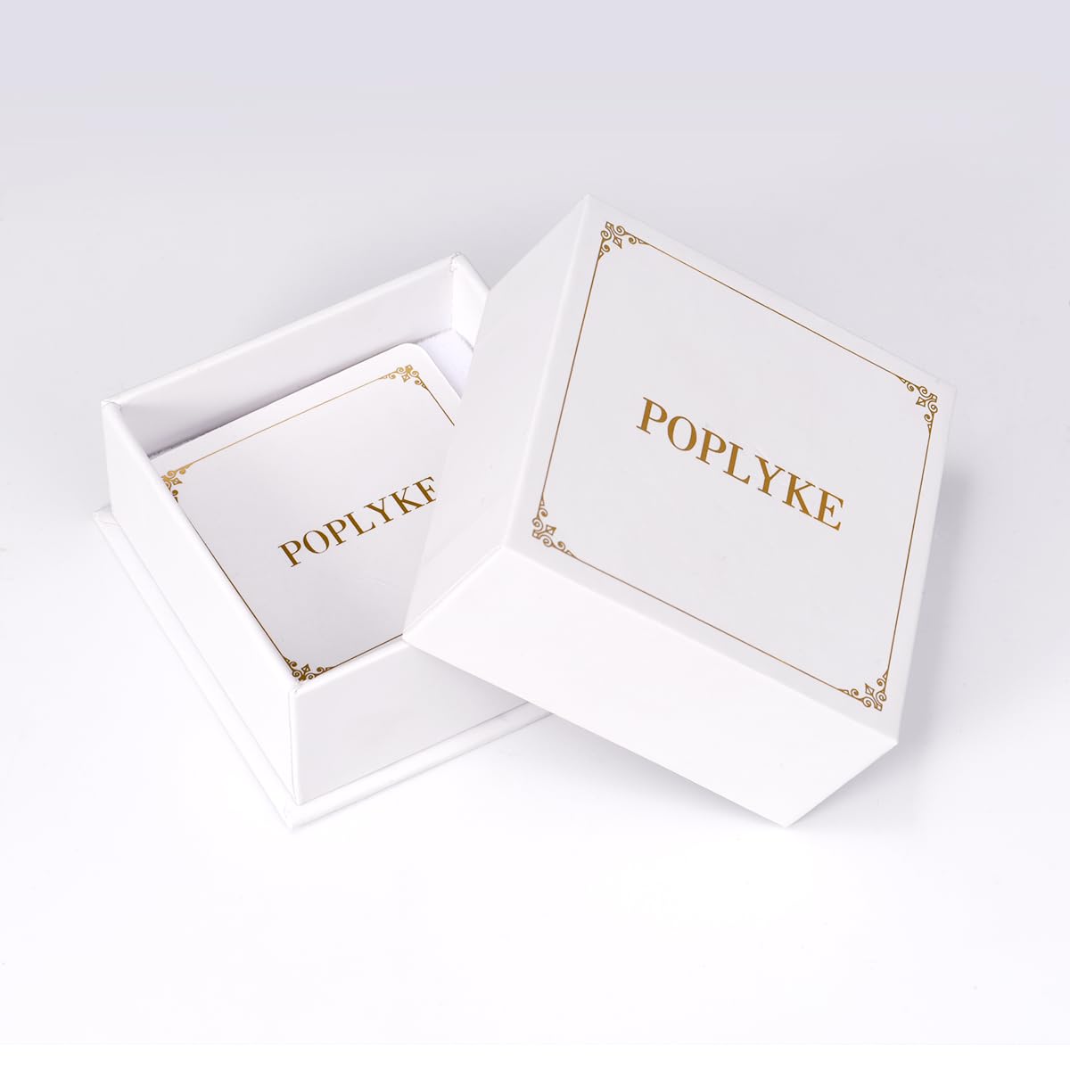 POPLYKE 4 Pearls Necklace Sterling Silver Pearls Choker Necklace for Women 7-8mm Freshwater Cultured Pearls Wedding Bridesmaids Anniversary 16''