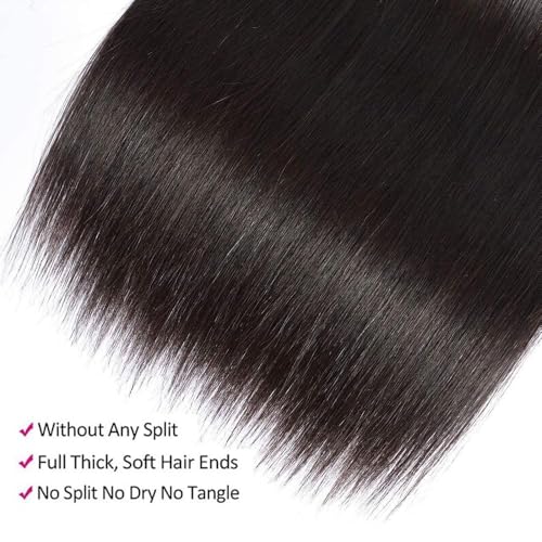 12A Human Hair Bundles 18 20 22 Inch Straight Human Hair 100% Unprocessed Brazilian Virgin Weave Hair 3 Bundles Deals