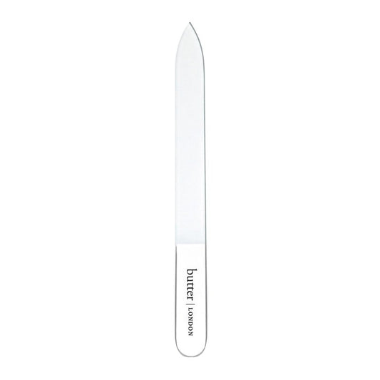 butter London Glass Nail File, Signature Glass Collection - Professional Nail Filers for Natural Nails - Salon Quality Manicure Pedicure Tool & Products for Fingernails & Toenails