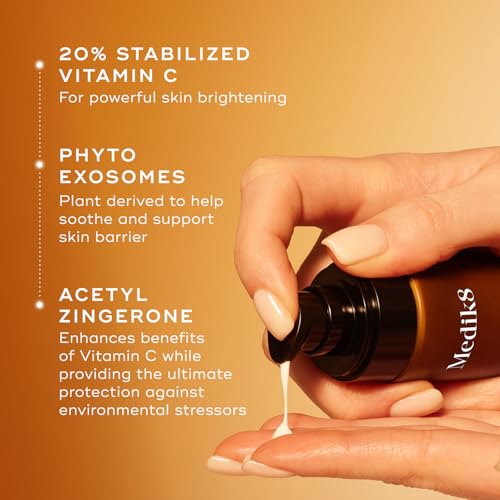 Medik8 C-Tetra Advanced - Balancing, Plumping, Hydrating Daily Vitamin C Serum with Hyaluronic Acid, Squalene - Smooths Fine Lines, Wrinkles - 1.0 oz