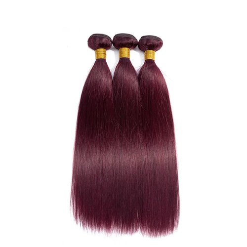 Giginger Brazilian Human Hair Bundles Burgundy 99J Straight Human Hair Bundles 16 18 20 inch Wine Red Unprocessed Virgin Quick Weave Hair for Black Women