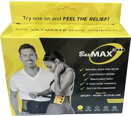 Lumbar Support Belt with Compound Pulley System - Made of Lightweight & Breathable Mesh - Instant Relief for Low Back Pain (XX-Large)
